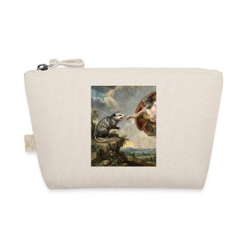 Opossum Beats God's Hand Funny Opossum Meme - Organic Pouch - nature - Front