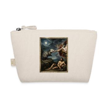Opossum Beats God's Hand Funny Opossum Meme - Organic Pouch - nature - Front