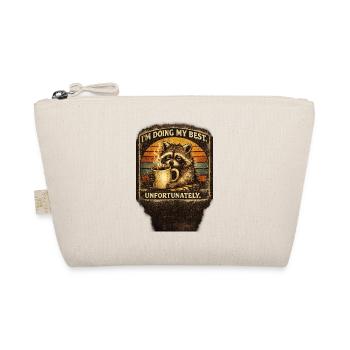 I’m Doing My Best Funny Raccoon - Organic Pouch - nature - Front