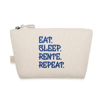 Eat Sleep Repeat Rente - Bio-Täschchen - Natur - Vorne