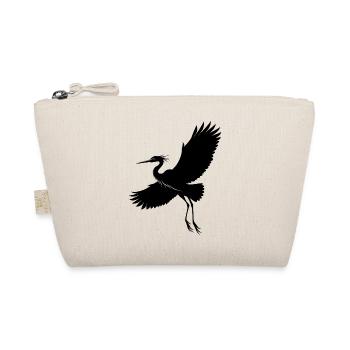 Flying Heron - Organic Pouch - nature - Front