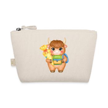 Vache Highland avec cône d’école et sacoche – École - Trousse biologique - nature - Devant
