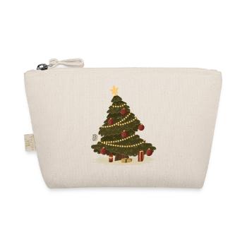 Christmas tree with fairy lights - Organic Pouch - nature - Front