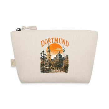  Vintage Dortmund Skyline historische - Bio-Täschchen - Natur - Vorne