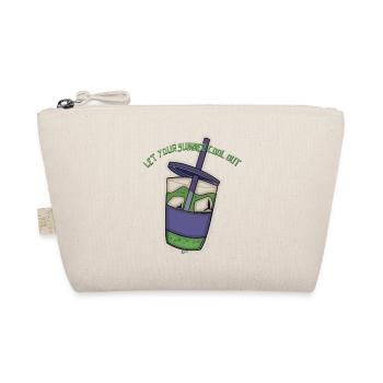 Sommerkühl-Drink Sticker - Bio-Täschchen - Natur - Vorne