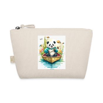 Panda-Ruderboot in Blüte - Bio-Täschchen - Natur - Vorne