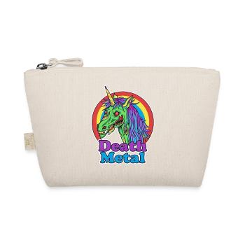 Death Metal – Zombie Einhorn Cartoon - Bio-Täschchen - Natur - Vorne