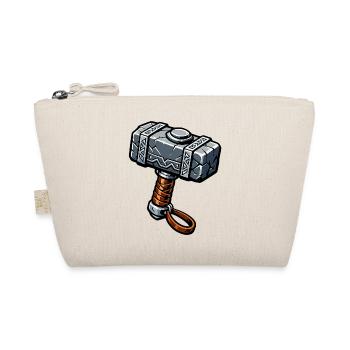 Mjölnir Runenhammer Grafik - Bio-Täschchen - Natur - Vorne