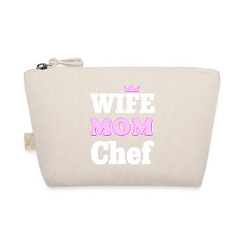 Wife Mom Chef - Design statement pour les mamans - Trousse biologique - nature - Devant