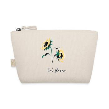 Sunflower Brushstroke Les Fleurs - Organic Pouch - nature - Front