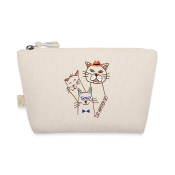 Katzen Trio  - Bio-Täschchen - Natur - Vorne
