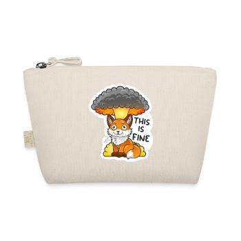 Fox, This is fine, Meme, Explosion - Organic Pouch - nature - Front
