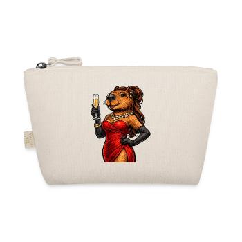 Dame noble de capybara avec du vin pétillant - Trousse biologique - nature - Devant