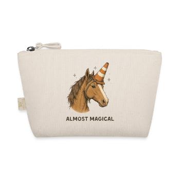 Almost Magical Horse Unicorn Humor - Organic Pouch - nature - Front