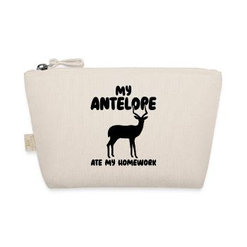 Antelope Animal Humor - Organic Pouch - nature - Front