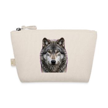 Midnight Wolf Portrait - Organic Pouch - nature - Front