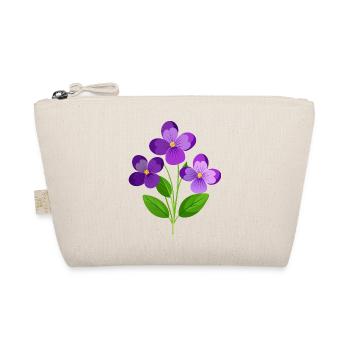 Violets Flower - Organic Pouch - nature - Front