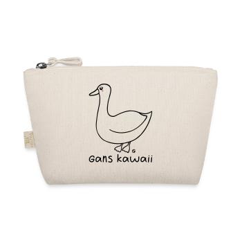 Gans kawaii - Bio-Täschchen - Natur - Vorne