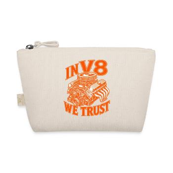 IN V8 WE TRUST – Big Block - Bio-Täschchen - Natur - Vorne
