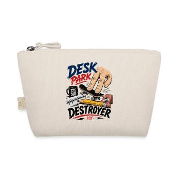  Fingerboarder Fingerboards Skateboard Desk-Park - Bio-Täschchen - Natur - Vorne