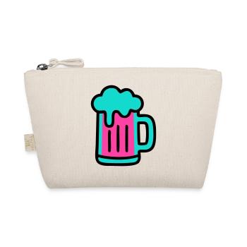 Bierkrug Neon Schaum Icon - Bio-Täschchen - Natur - Vorne