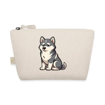 Husky Huskys Huskybesitzer Huskyhalter Huskyfan  - Bio-Täschchen - Natur - Vorne