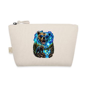 Neonbär unter blauem Mond - Bio-Täschchen - Natur - Vorne