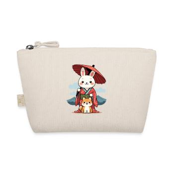 Cute Space Bunny Astronaut Design - Bio-Täschchen - Natur - Vorne