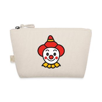 Halloween Clown Gesicht Bunt - Bio-Täschchen - Natur - Vorne