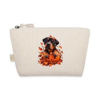 Rottweiler aus dem Kürbis - Bio-Täschchen - Natur - Vorne