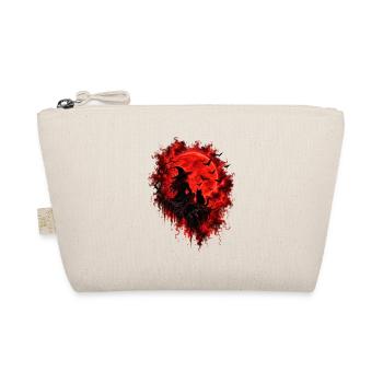 Halloween Hexe Blutmond - Bio-Täschchen - Natur - Vorne