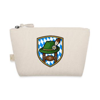 Bayerisches Edelweiß Schild - Bio-Täschchen - Natur - Vorne