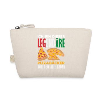 Legendärer Pizzabäcker Spruch - Bio-Täschchen - Natur - Vorne