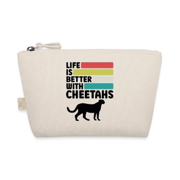 Life Is Better With Cheetahs - Bio-Täschchen - Natur - Vorne
