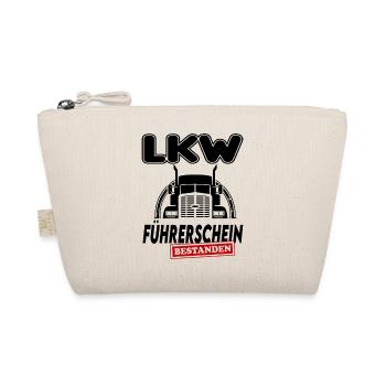 LKW  Führerschein bestanden Sprüche Lastwagen - Bio-Täschchen - Natur - Vorne