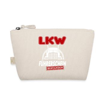 LKW  Führerschein bestanden Sprüche Lastwagen - Bio-Täschchen - Natur - Vorne