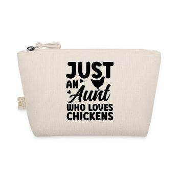 Huhn Tante Statement - Bio-Täschchen - Natur - Vorne