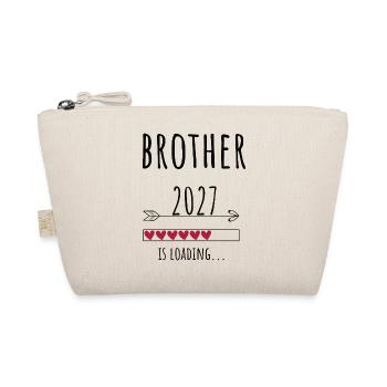 Pregnancy Announcement – Bruder 2027 Geschenk - Bio-Täschchen - Natur - Vorne
