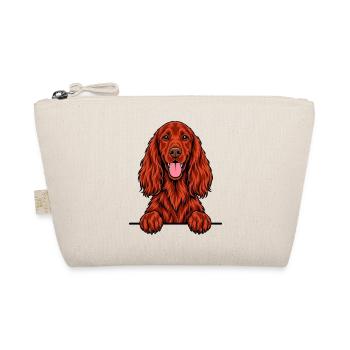 Irischer Setter - Bio-Täschchen - Natur - Vorne