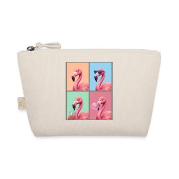 Flamingos Flamingo - Bio-Täschchen - Natur - Vorne