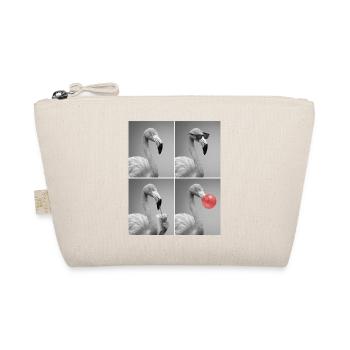 Flamingos Flamingo - Bio-Täschchen - Natur - Vorne