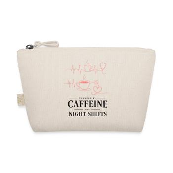 Kaffeeherz Nachtdienst Design - Bio-Täschchen - Natur - Vorne