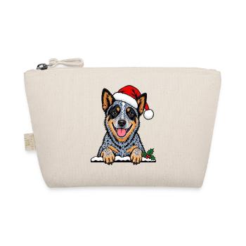 Weihnachten Australian Cattle Dog - Bio-Täschchen - Natur - Vorne