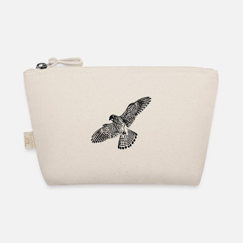 Falke im Flug - Bio-Täschchen - Natur