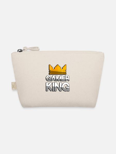 GAMER KING + King Crown - Gaming - Organic Pouch - nature - Front