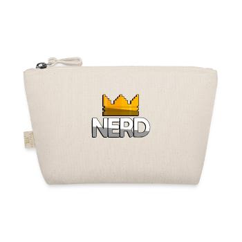 NERD + King Crown - Gaming - Bio-Täschchen - Natur - Vorne