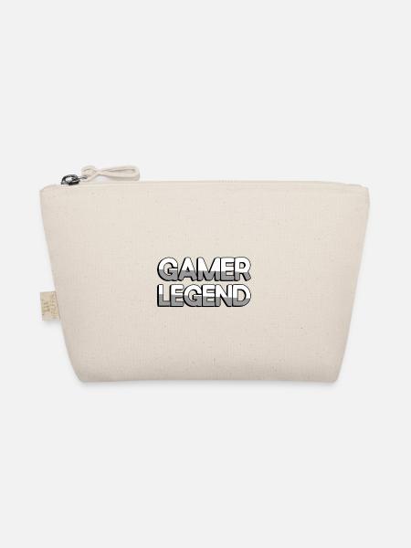 GAMER LEGEND - Gaming - Bio-Täschchen - Natur - Vorne