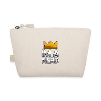 IM A NERD + King Crown - Gaming - Bio-Täschchen - Natur - Vorne