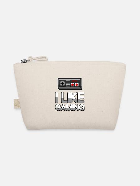 I LIKE GAMING + NES Controller - Gaming - Bio-Täschchen - Natur - Vorne