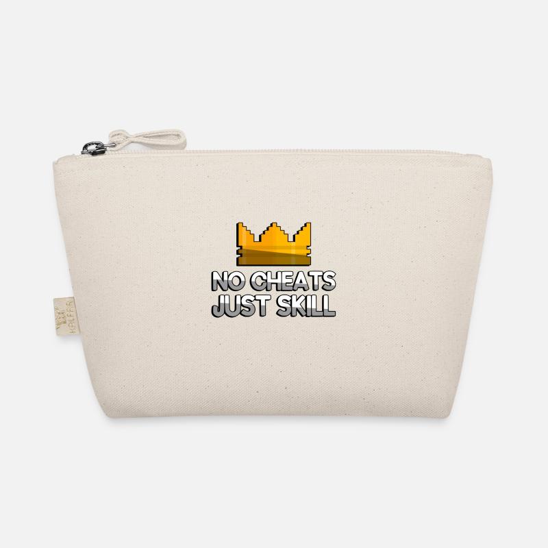 NO CHEATS JUST SKILL + King Crown - Gaming Organic Pouch